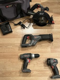 Porter Cable 18 V Lithium Battery Semi Combo Kit