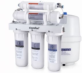 COMFEE’ CMP10 5-Stage Reverse Osmosis System, NSF Certified Water Filter for Under Sink
