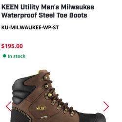 Mens KEEN MILWAUKEE BOOTS