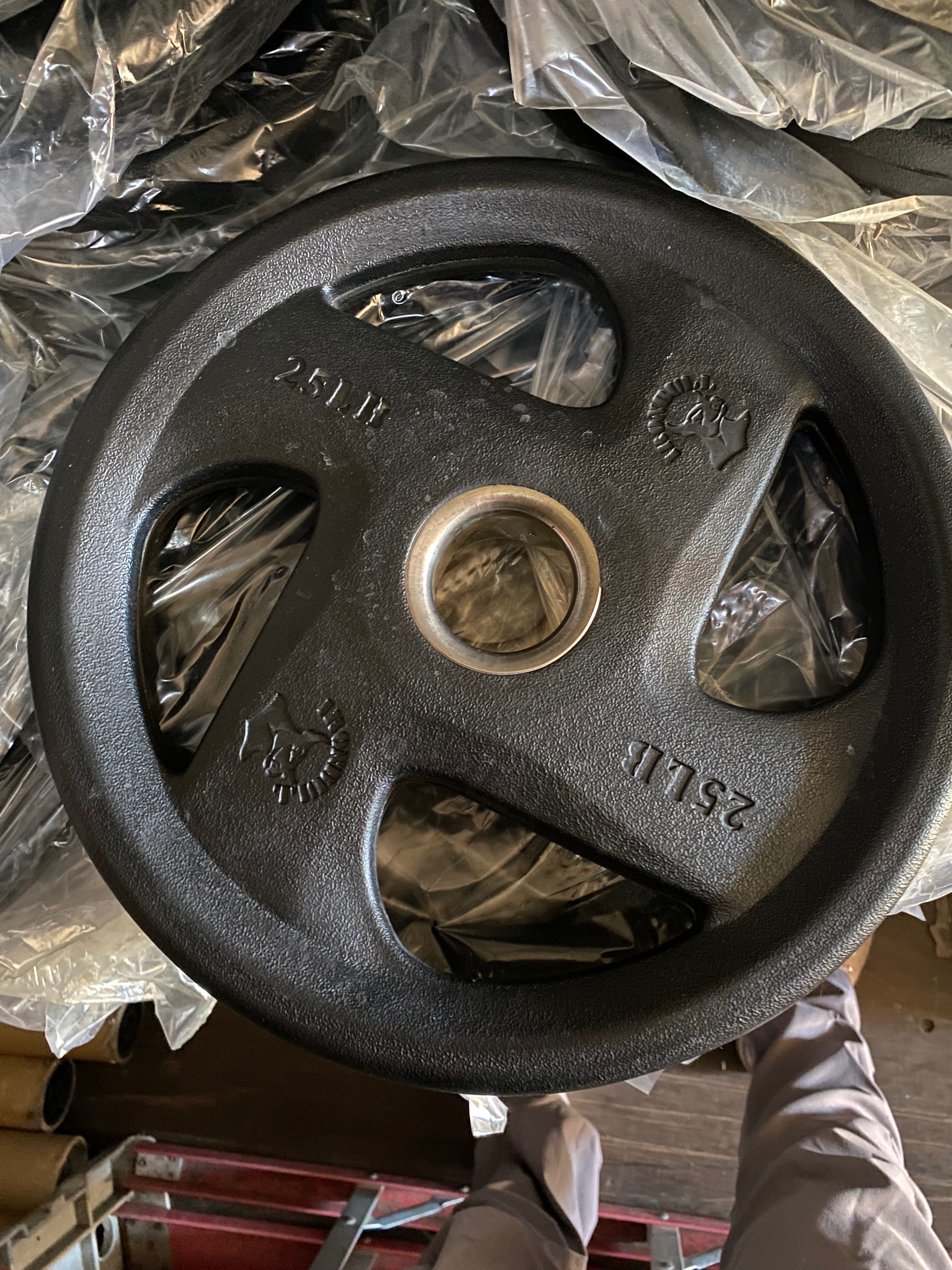 NEW-25LB GRIP PLATES-ON SALE- PAIRS OF DUMBBELLS