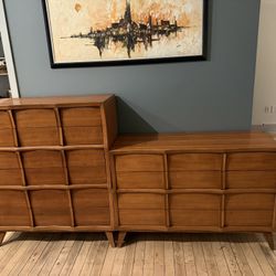 MCM Mid Century Modern Dresser Set