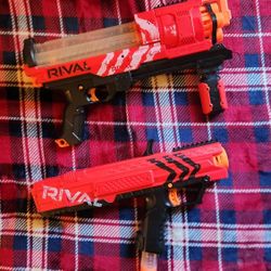 Nerf Rival Artemis XVII-3000 & Apollo Xv-700 Dart Guns RED