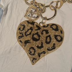 White Heart  T-shirt-New-never used 