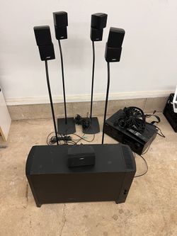 Bose 5.1 Home Theater Acoustimass 10 Series IV Speaker System + Wiring! Nice! W/ DENON system hdmi