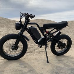 New! Electric Bike, 1500 W, 40mph, Akez E-bike, Black, Red, Blue, Yellow, Free Delivery 🚚 + Lock 🔐 