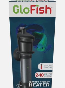 GloFish Submersible Heater 50 Watts, for Aquariums Up to 10 Gallon Aquarium