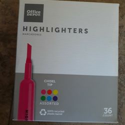 36 Home Depot Assorted Color Highlighters