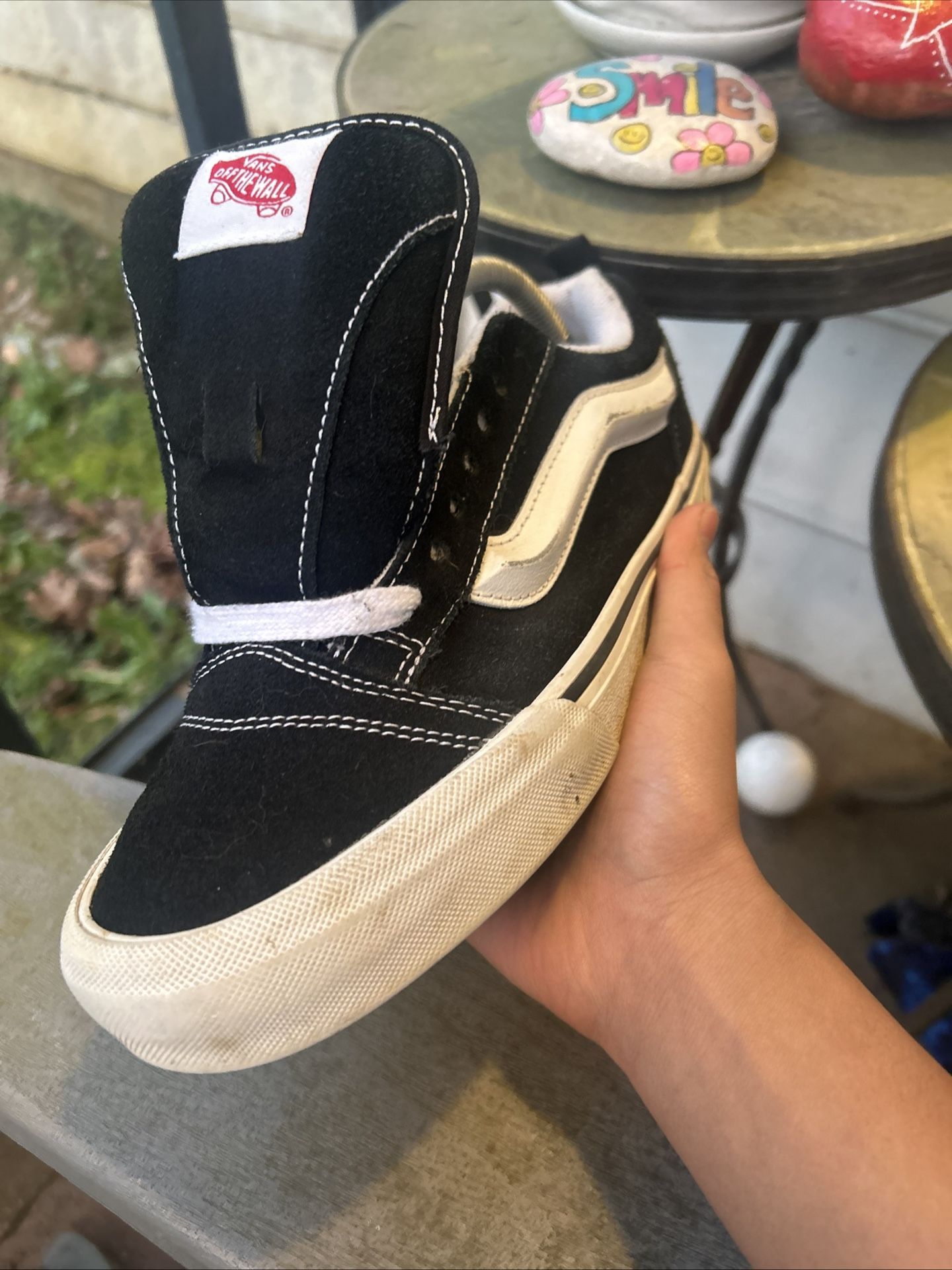 Vans Knu Skool Black/white size8