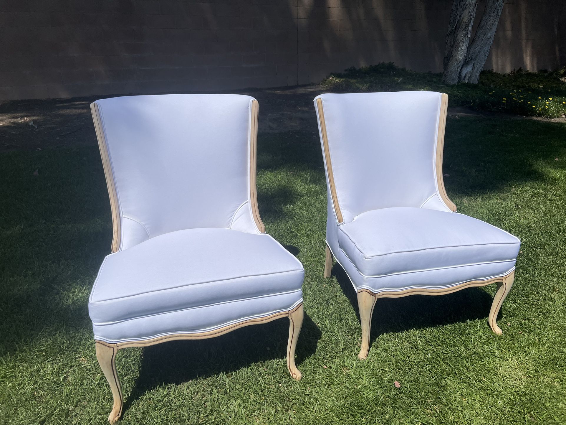 Vintage White Slipper Chair (s)