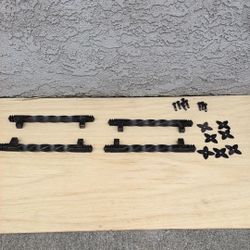 Metal  Handles With Hardware. 