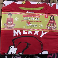 The Grinch Pjs For Big Kids Sz 8