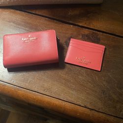Kate Spade Ladies Wallet And Slim Card Case - Excellent Condition