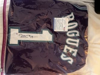 Mugsy Bouges Signed Jersey (PSA) Certified