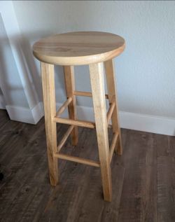 Wooden barstool