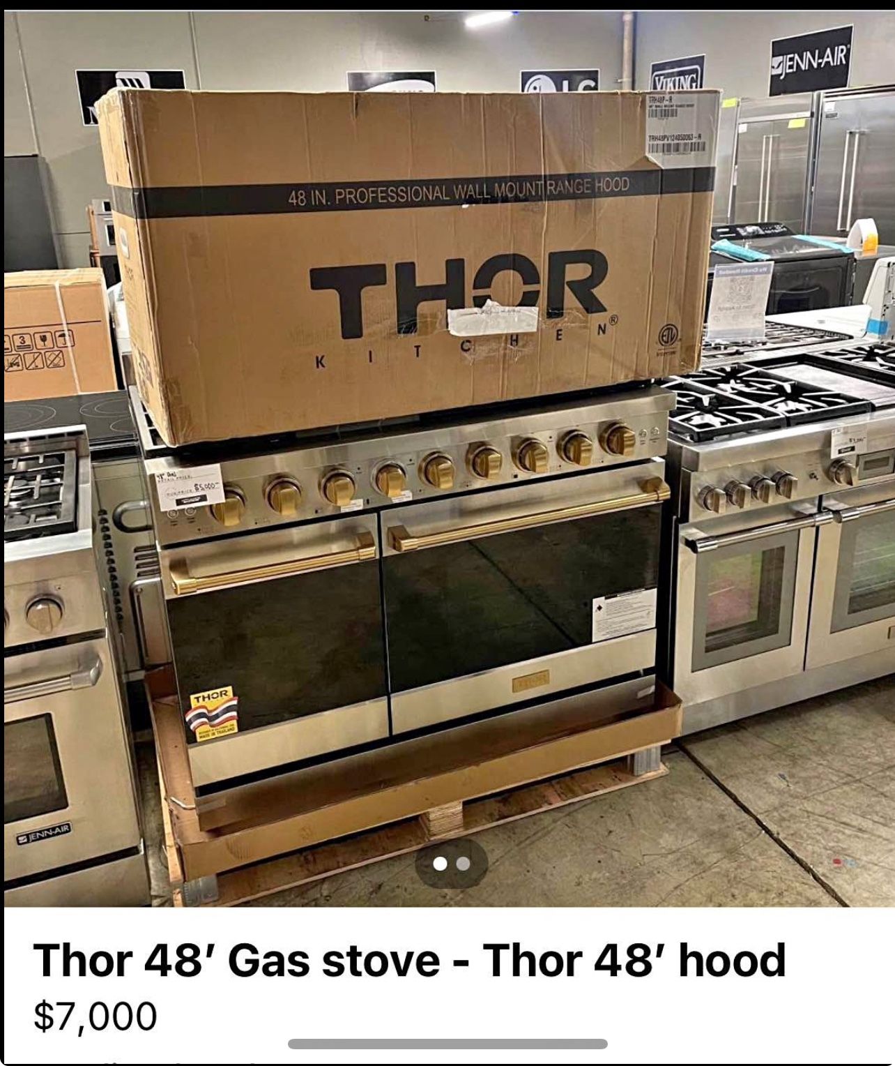 Thor 48’ Gordon Ramsay Collection New Gas Stove With 48 Hood