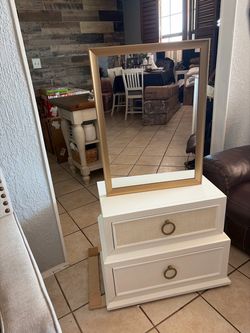 Nightstand and mirror