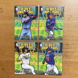 2023 BIG LEAGUE LOT OF 4 8 BIT BALLERS CARDS