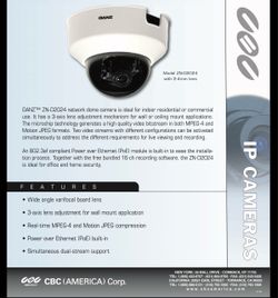 GANZ ZN-D2024 Network Dome IP Camera
