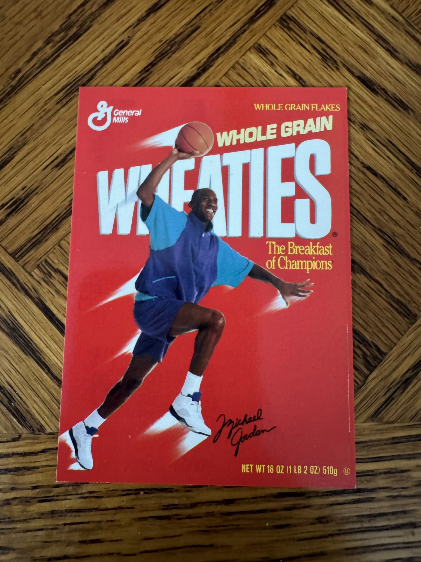 Michael Jordan Wheaties Promotion card