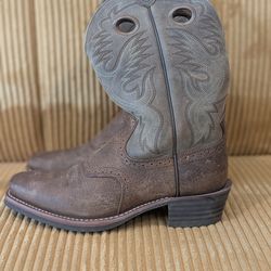 Ariat Men's Heritage Roughstock Western Cowboy Boot, Earth/Brown Bomber, 10 EE