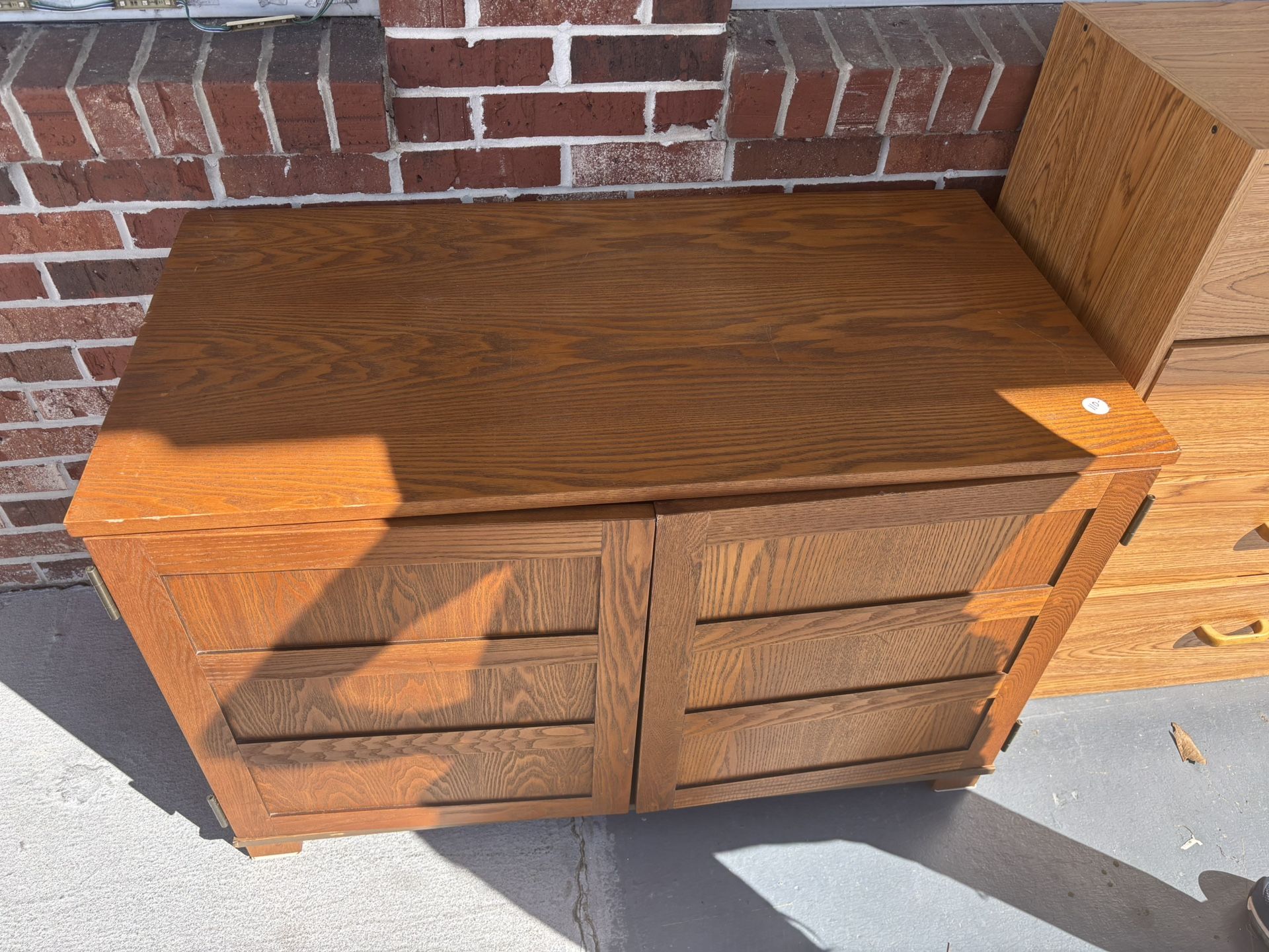Dresser With Shelves And 2 Drawers