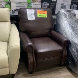 Brown Top Grain Leather Chair