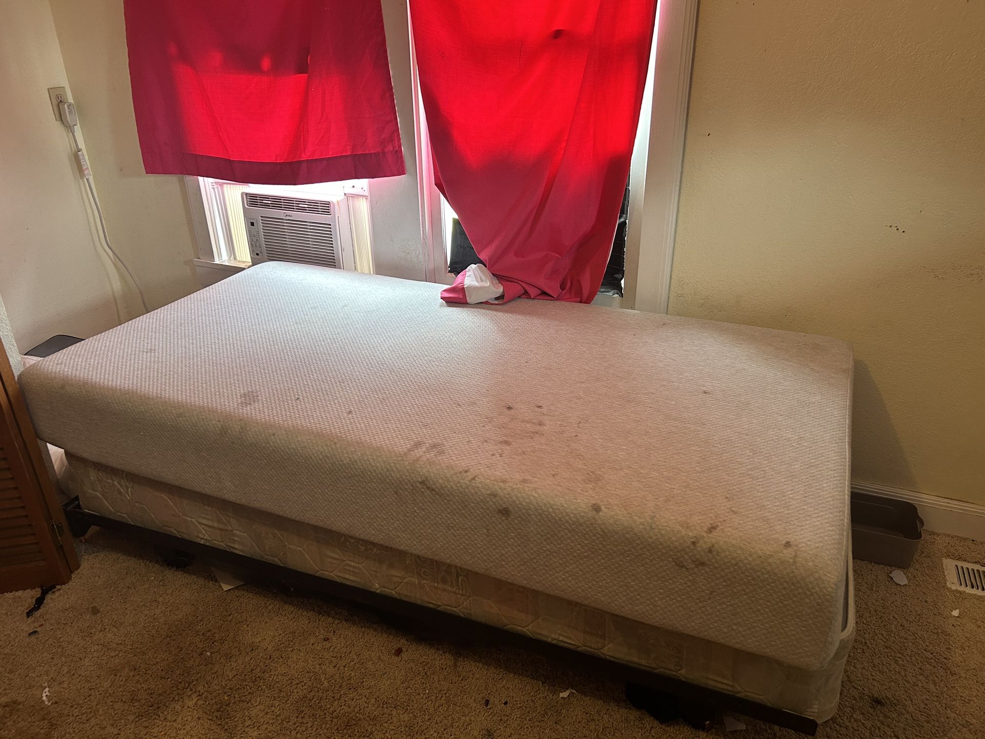 Twin memory foam bed Box Spring For Frame 