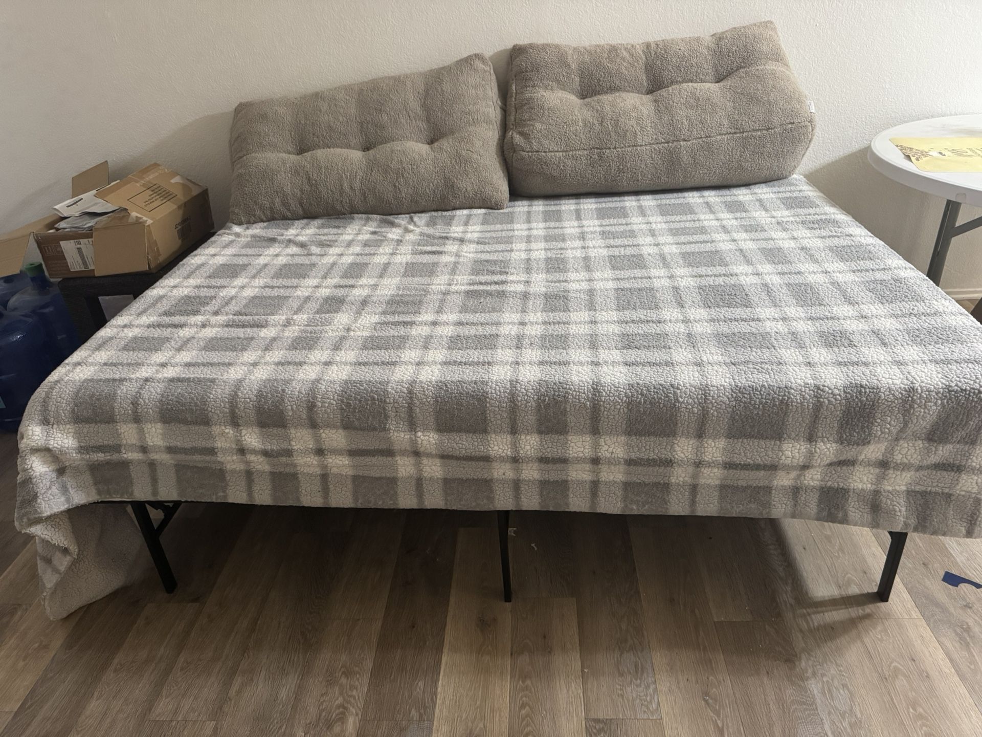 Queen Bed Frame And mattress