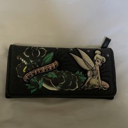 Tinkerbell Tattoo Canvas Wallet 