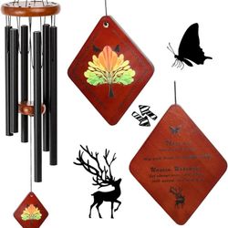 Sympathy Gift Memorial Wind Chimes - for Loss of Loved One for Outside Home Decor Deep Tone, Bereavement Condolence Remembrance Funeral Gifts for Grie