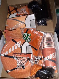 Birthday Party Supplies BasketballKit for 16 New