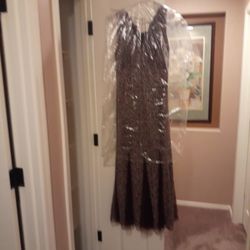 Purple Sequins Cocktail Dress