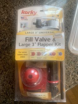 Korky Large 3” Universal Fill Valve and Flapper Kit
