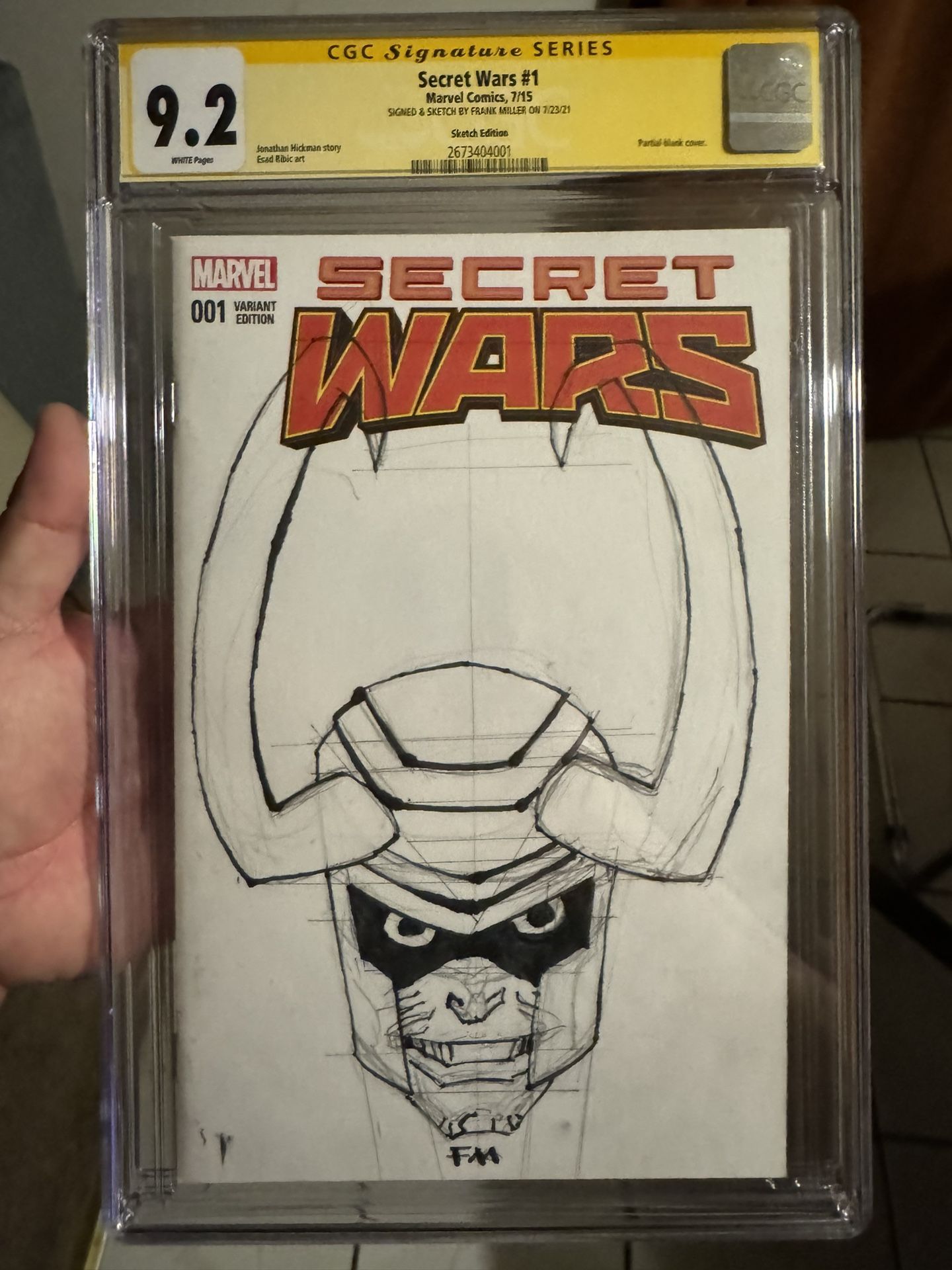 Frank Miller Original Sketch Art Marvel DC Comics MCU DCU Loki Spider-Man Avengers X-Men Batman Superman CGC CBCS Comic Books Fantastic Four Venom