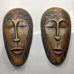 🎭Wooden Decorative Mask 