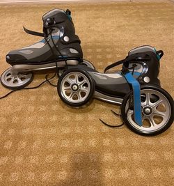 Brand New - LandRoller Terra 9 Rollerblades Skate Angled Wheel Technology - Size 10.5 For Men