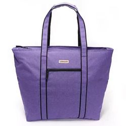 ($10) LockNLock insulated cooler bag, purple XL handles, and pockets