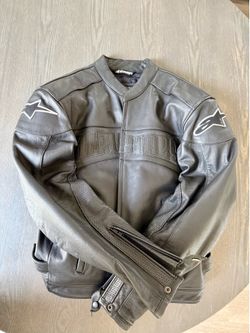 Alpine Stars (Black Label) Leather Motorcycle Racing Jacket