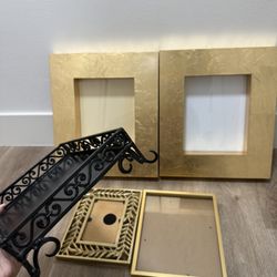 Gold Frames And Black Trinket Tray 