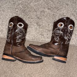 Little Boys Brown Cowboy Boots
