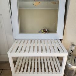 Shelf And Mirror