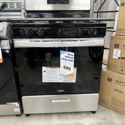 WHIRLPOOL GAS RANGE STOVE W ELECTRONIC OVEN  30”X 25”  