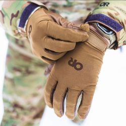 Outdoor Research PS150 XStatic Military Gloves – Coyote Tan – Small – New