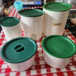 Vintage Tupperware Canister Set