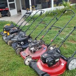5 lawn mowers for sale self propel and push