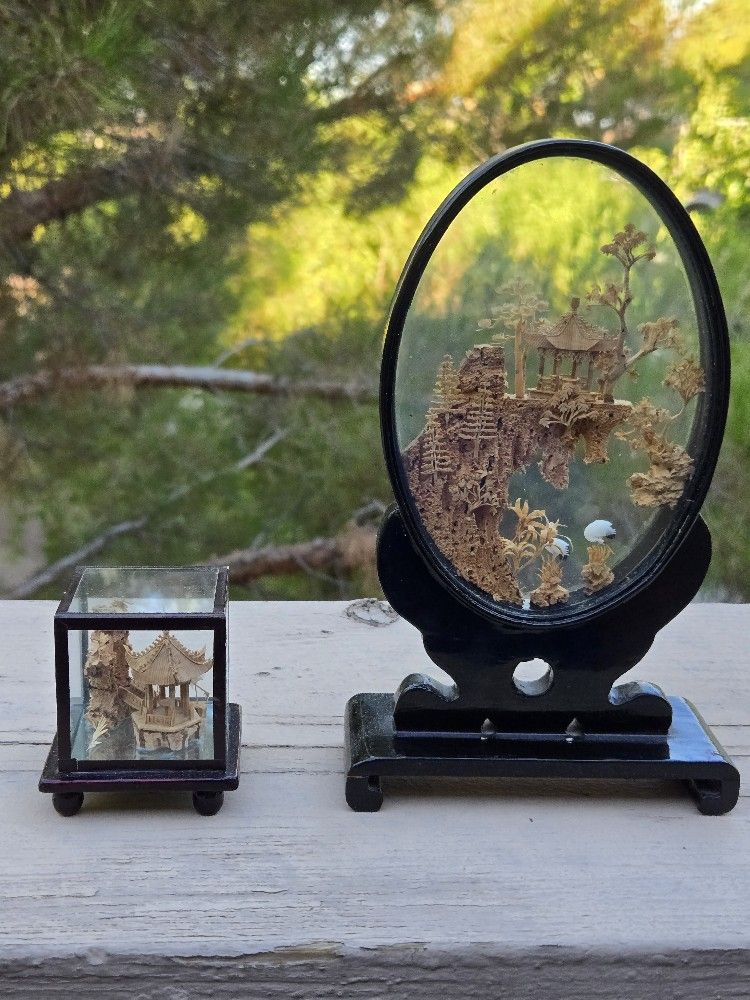 Chinese Cork Sculptures