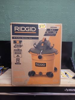 RIDGID
16 Gallon 5.0 Peak HP NXT Shop Vac Wet Dry Vacuum with General Debris Filter, Locking Hose and Accessory Attachments