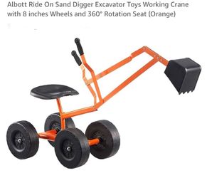 Sand digger ride on toy