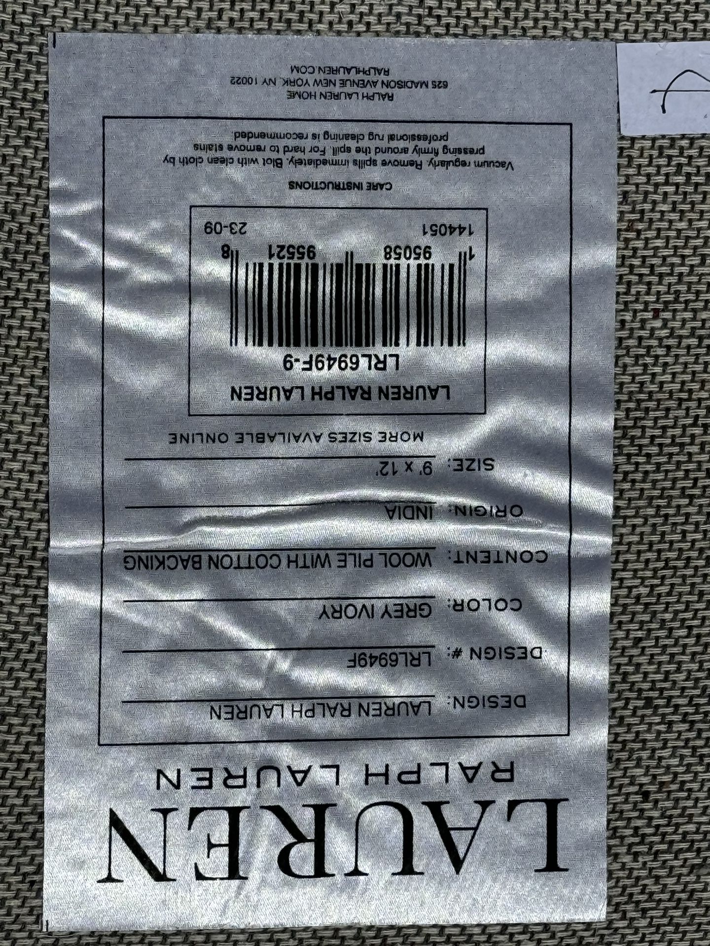 9x12 Ralph Lauren Wool Area Rug
