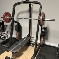 Nautilus Pully Squat Bench Rack Deadlift Platform